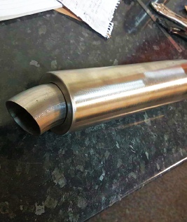 Skinny lil stainless silencer made for 750 zephyr