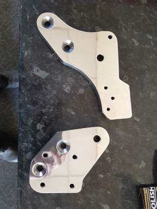 aluminium footrest brackets