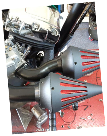 Long and low Harley build details